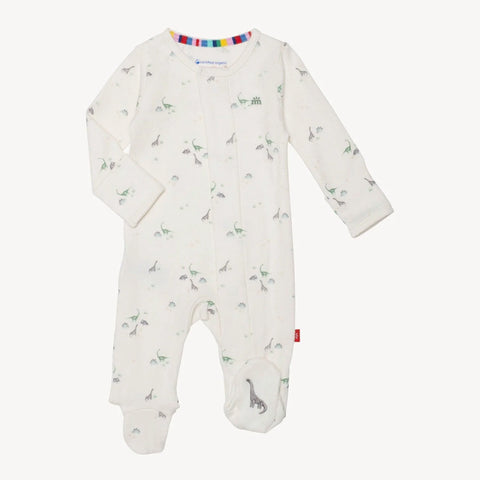 tiny diny organic cotton magnetic footie