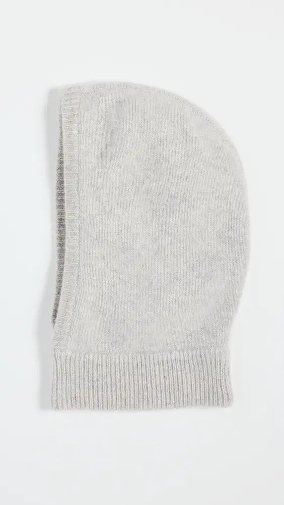 Cashmere Balaclava Hood in Misty Grey Heather